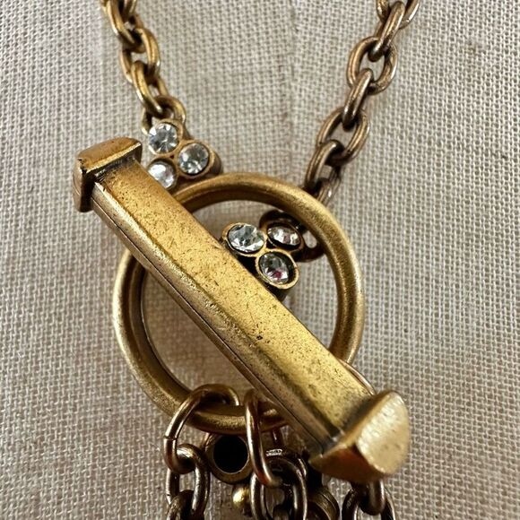 Patti Horn heart rhinestone  charm necklace - Picture 6 of 10